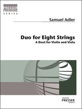 Duo for Eight Strings Violin and Viola Duet CUSTOM PRINT cover